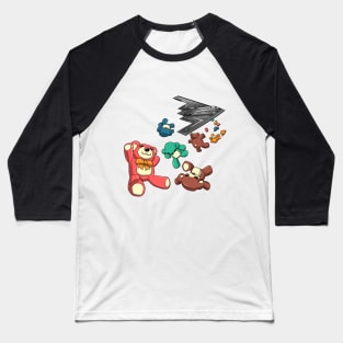 Teddy Bear Stealth Bomber B-2 Spirit Plane Version 1 Baseball T-Shirt